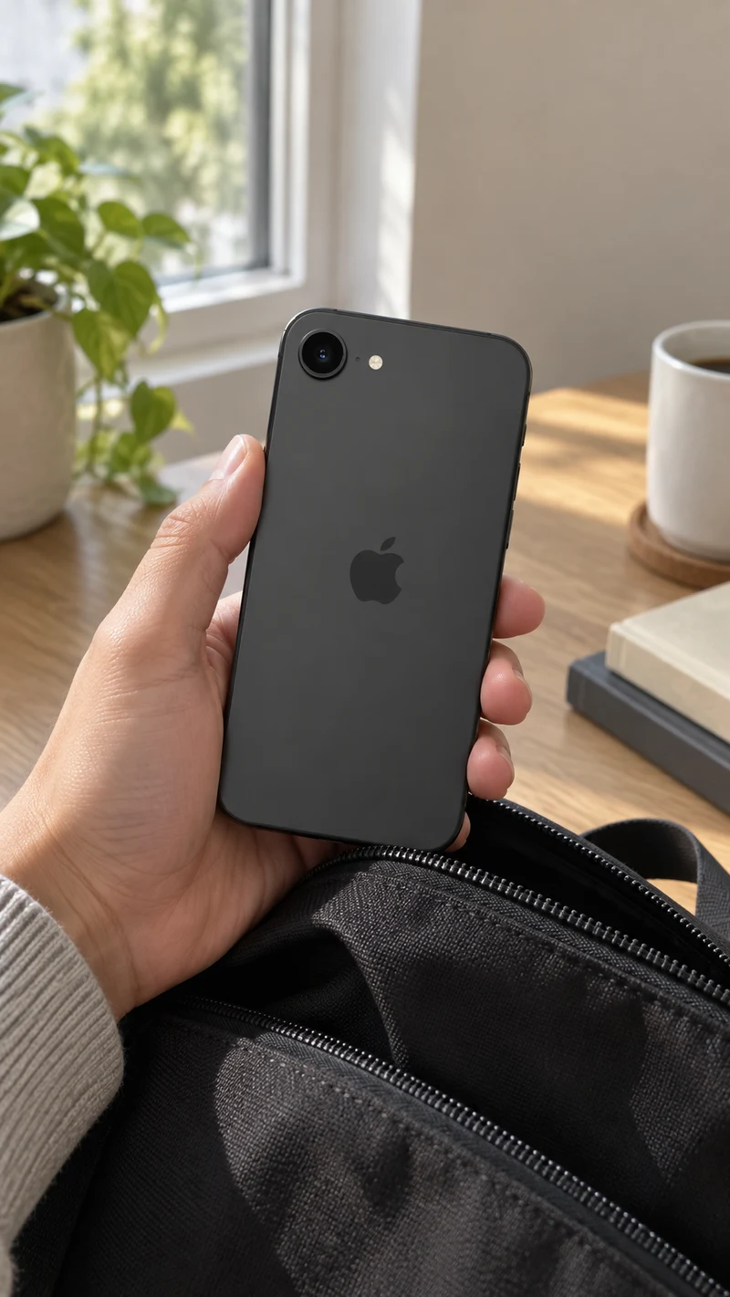 Apple iPhone 17e, ilustração da parte traseira
