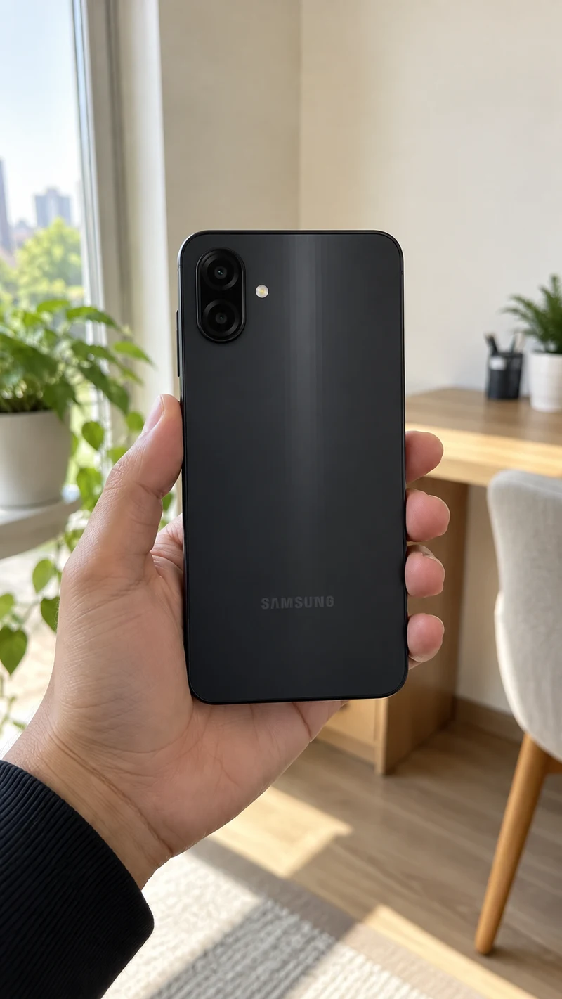 Samsung Galaxy A07 4G, ilustração da parte traseira