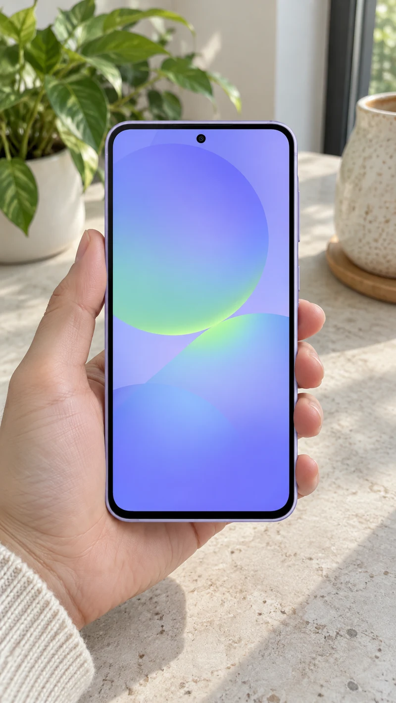 Samsung Galaxy A36 5G, ilustração da parte frontal