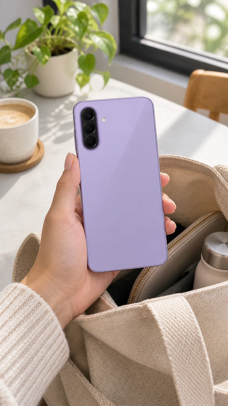 Samsung Galaxy A57 5G, ilustração da parte traseira