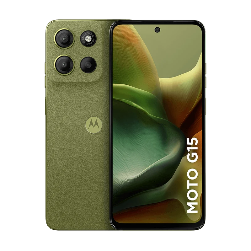 Motorola Moto G15 4G 256 GB, 4 GB RAM + até 8 GB RAM Boost verde